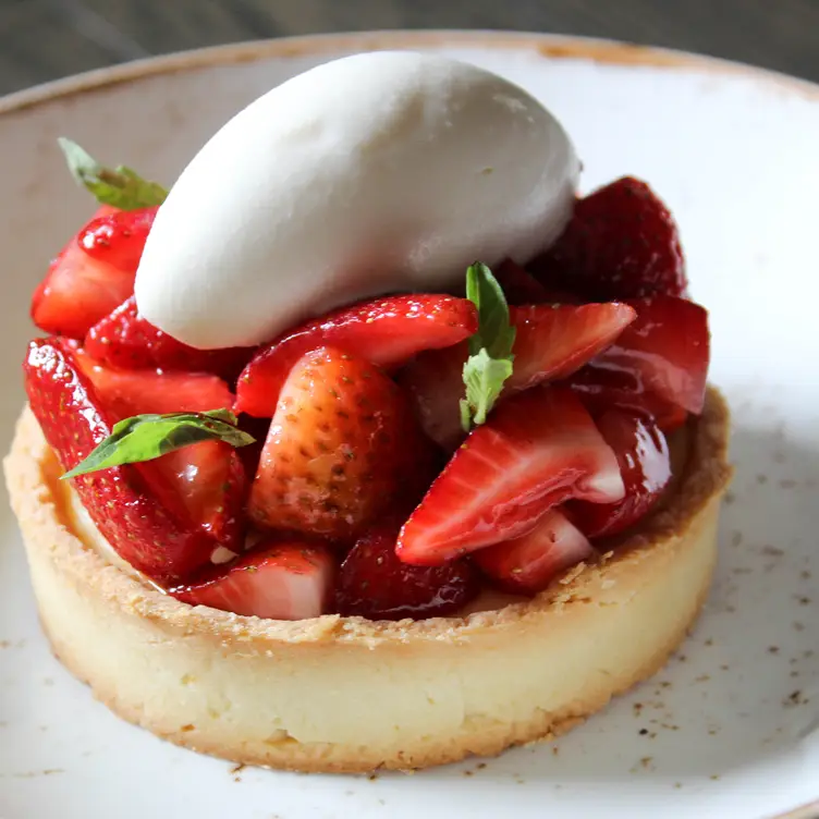 Strawberry ricotta tart - Acanto, Chicago, IL
