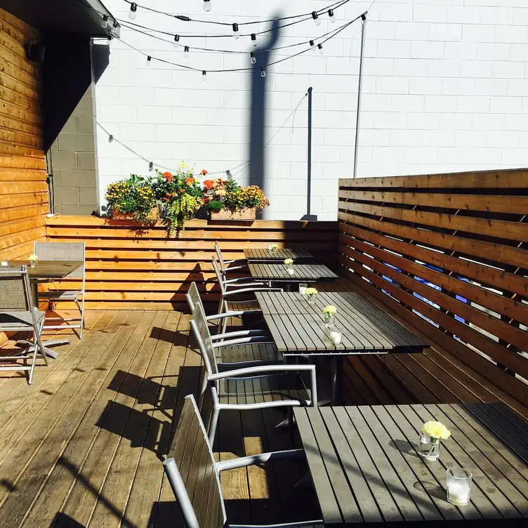 Patio by day - Pomerol, Seattle, WA