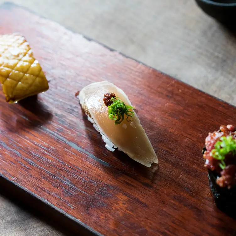 Kinoko Nigiri - Bincho Nigiri - Wagyu Nigiri - Uchiko Austin, Austin, TX