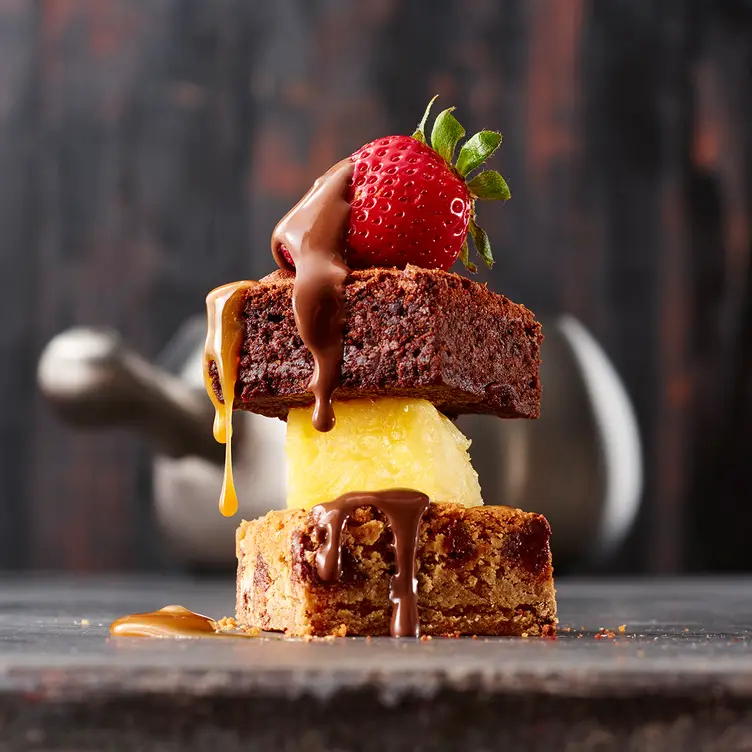 Chocolate Caramel Fondue - The Melting Pot - Tulsa, Tulsa, OK