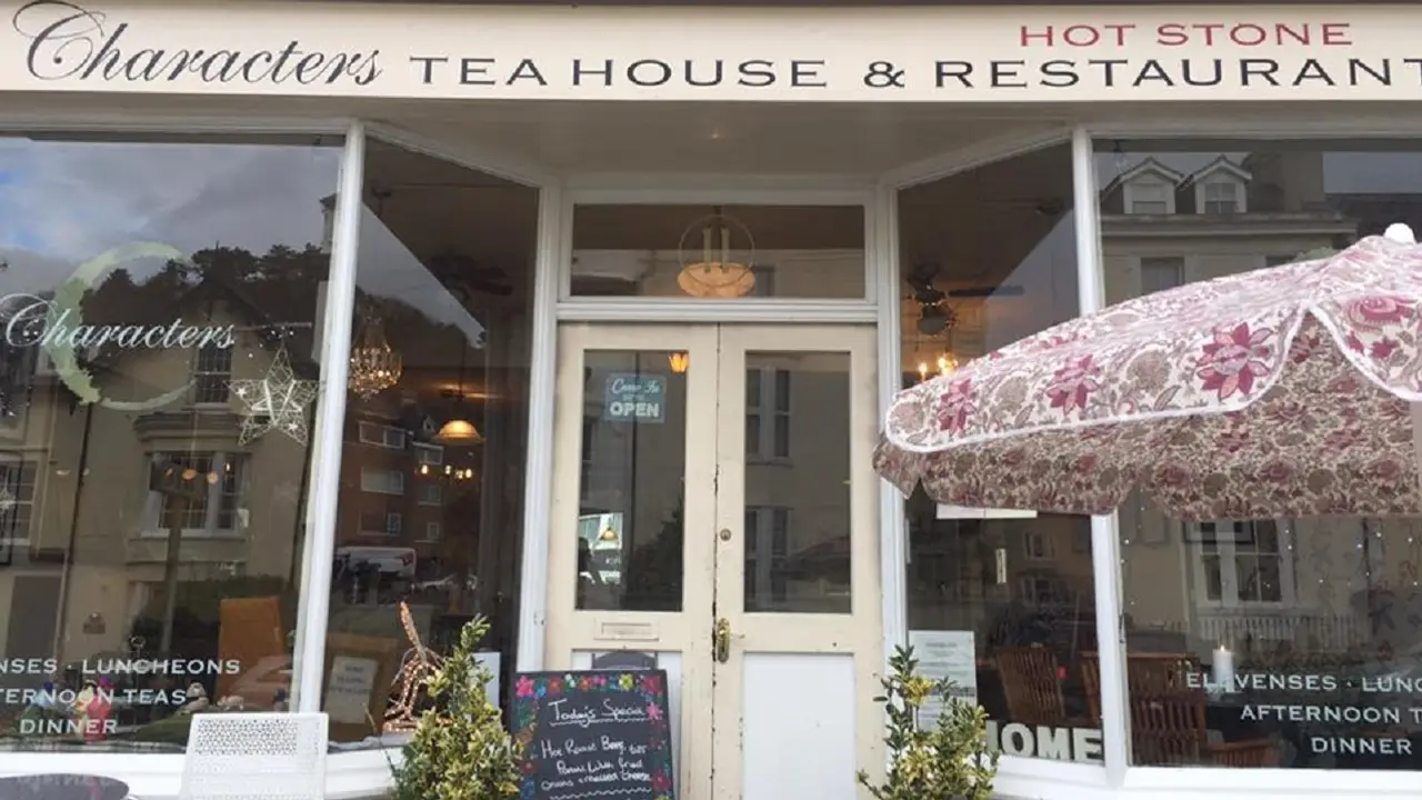 Restaurant Entrance - Afternoon Tea at Characters Teahouse, Llandudno, Gwynedd