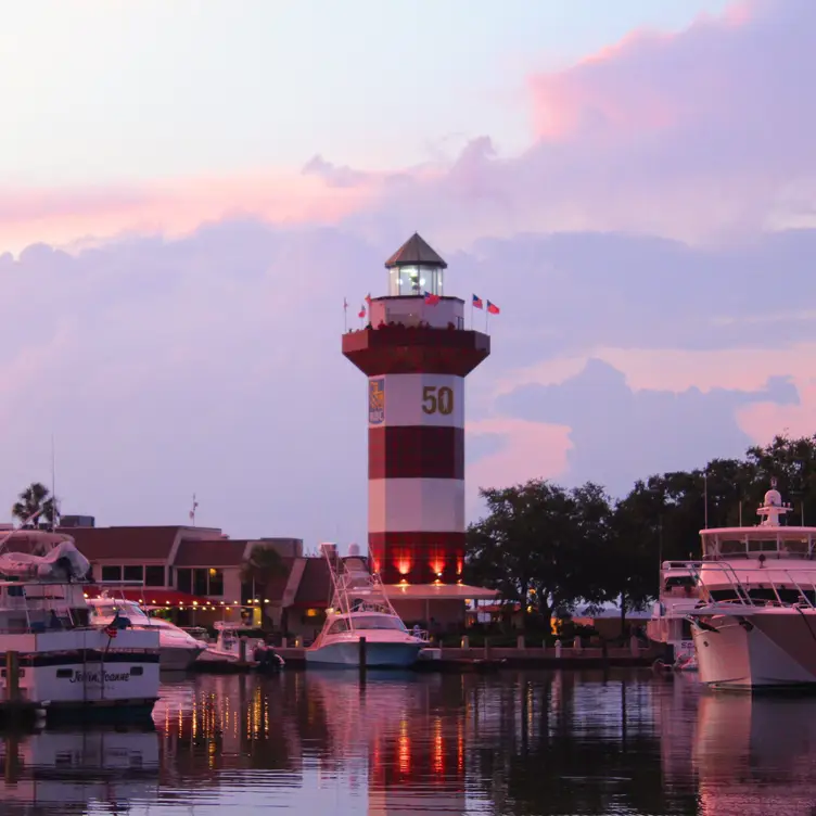 Sunset Lighthouse Quarterdeck - Quarterdeck Waterfront Dining, Hilton Head Island, SC
