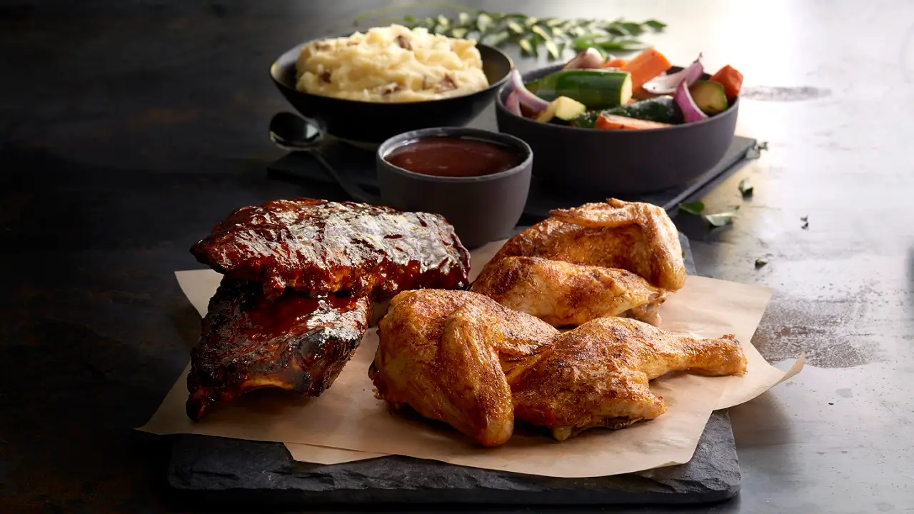 Rib & Rotisserie Platter - Claim Jumper - Burbank, Burbank, CA