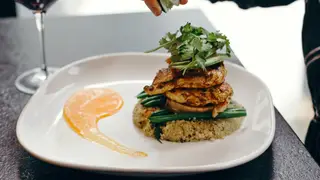 A photo of Moxies - Square One restaurant