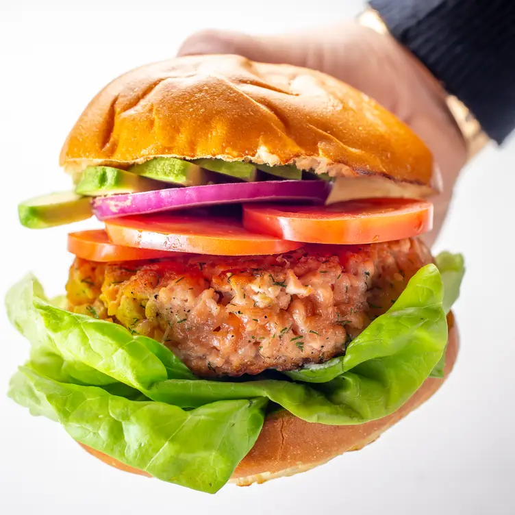 Salmon Burger - Sea Fire Grill, New York, NY