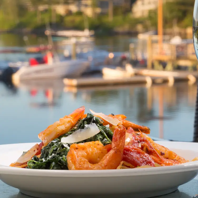 Shrimp and Pasta - Dockside Restaurant on York Harbor, York Harbor, ME