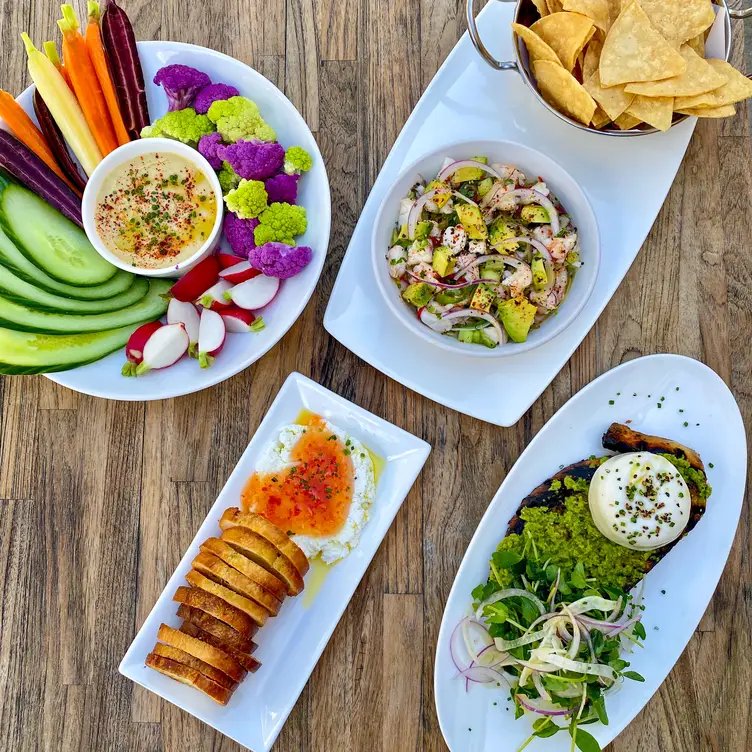 Crudite, Ceviche, Ricotta Crostini - Sam's Social Club, Calistoga, CA