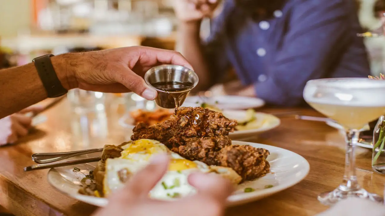 THE BEST Chicken &amp;Waffles!! - Urban Steam American Bistro, Colorado Springs, CO