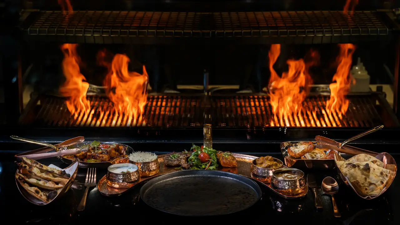 See our Chef prepare your meal from a Robata Grill - Madhu's Brasserie Harvey Nichols, London, Greater London