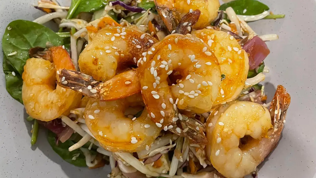 Honey sesame prawns - The Tangy Pickle Restaurant and Bar, Torquay, AU-QLD