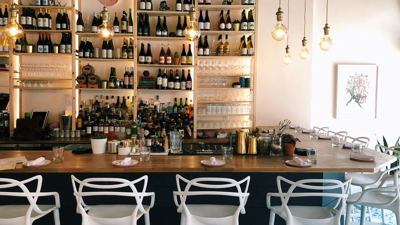 Bar seating at Lark. - The Lark, Belleville, ON