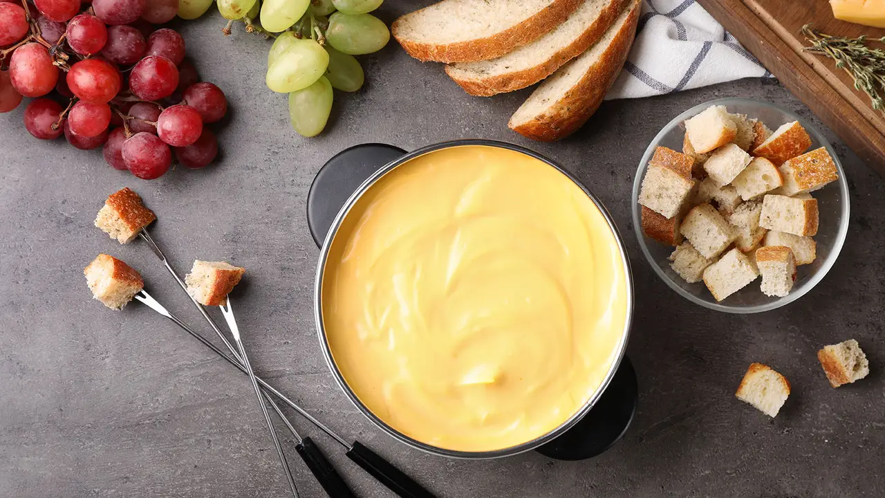 Cheese Fondue - Bleu Flames: FONDUE · GRILL · BAR, Sherwood Park, AB