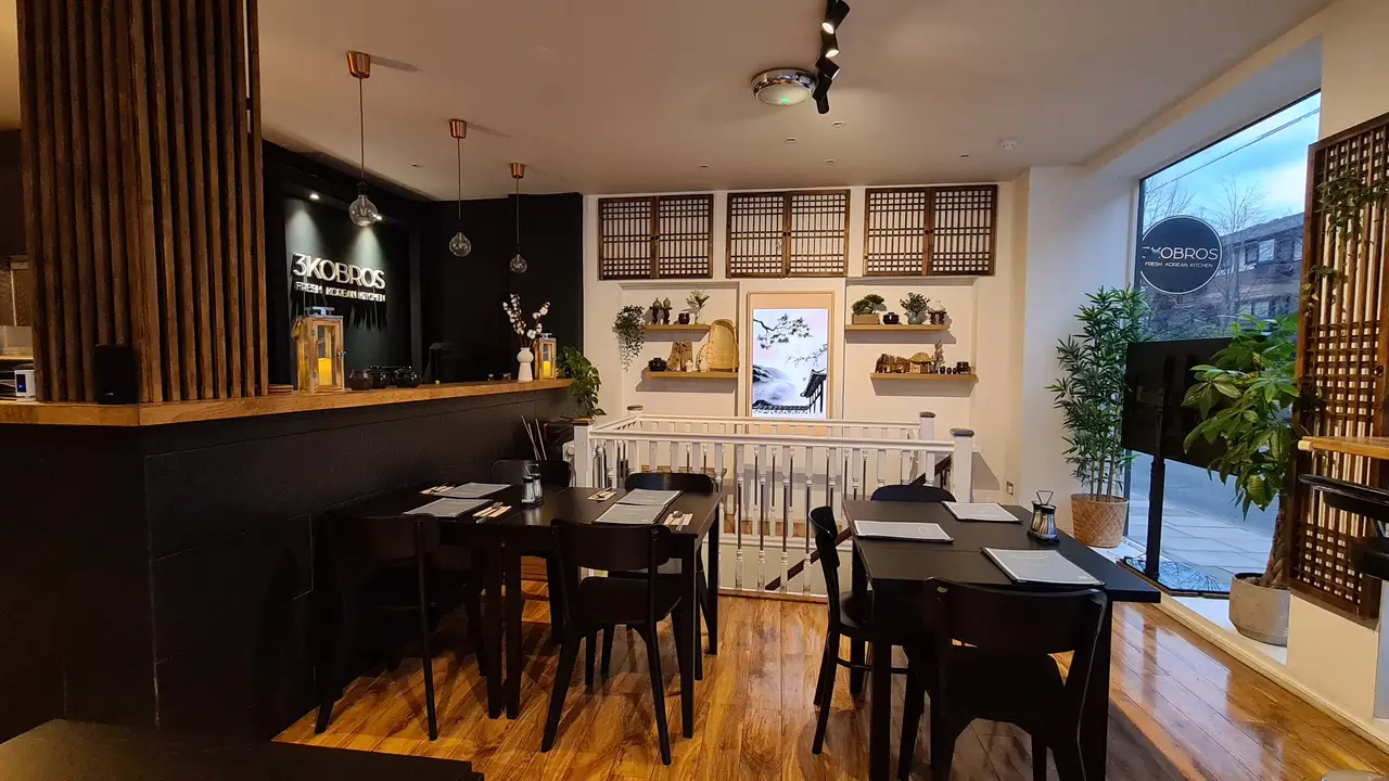 3KOBROS Restaurant Interior - 3KOBROS Korean Restaurant - Canary Wharf, London, London