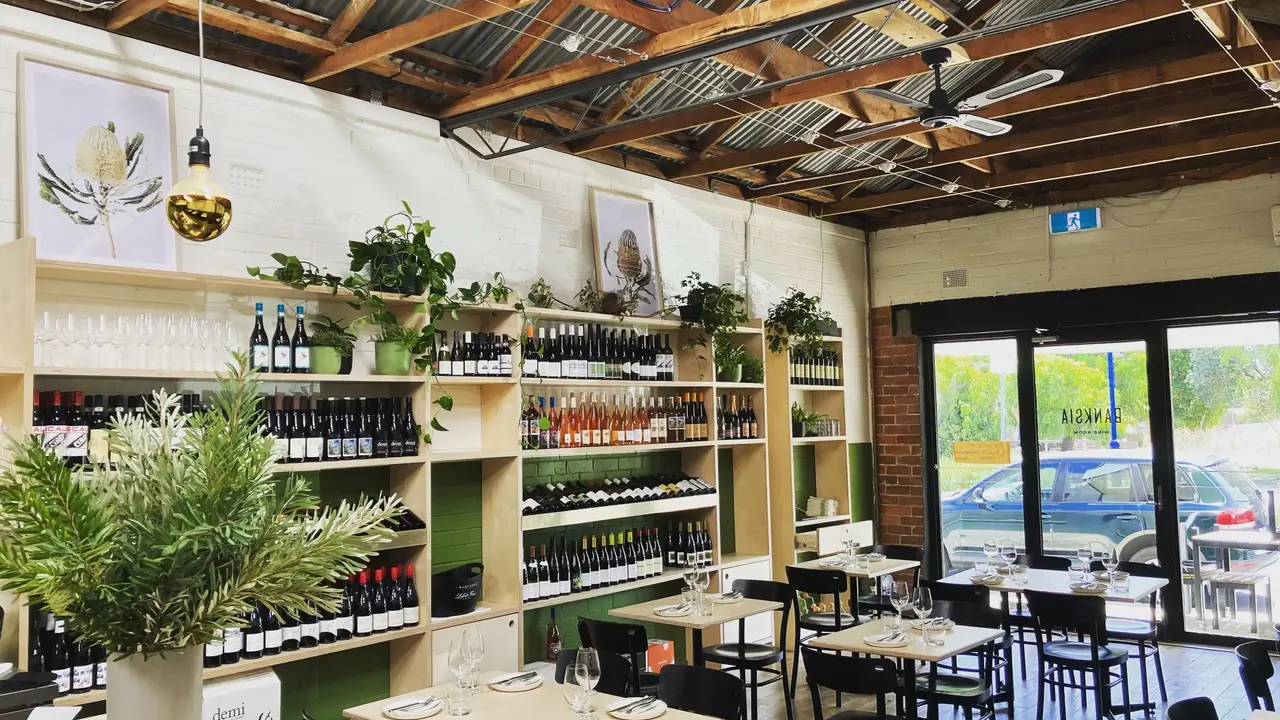 Inside Seating, Bar and Wine Wall - Banksia Wine Room, McCrae, AU-VIC