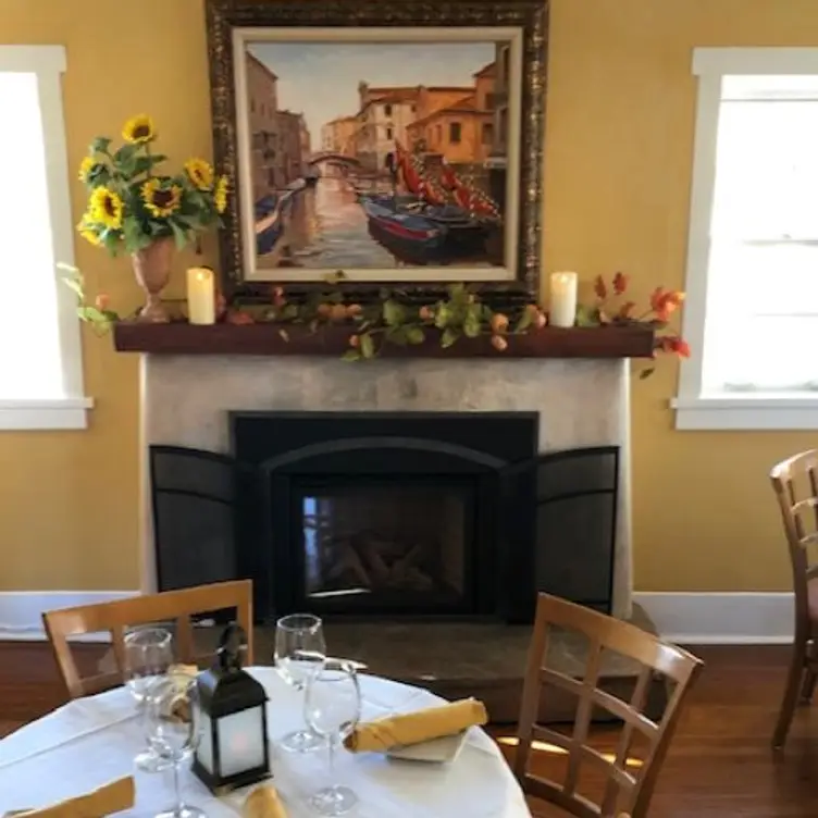 1st floor fireplace dining - Osteria D' Assisi, Santa Fe, NM