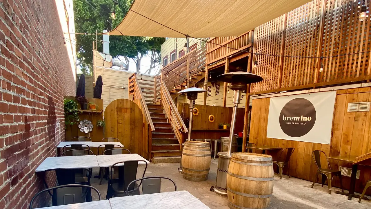Outside Patio Dining - BrewVino, SF, San Francisco, CA