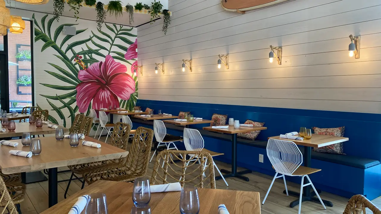 Gezzo's indoor and outdoor tropical dining areas  - Gezzo's Coastal Cantina, Atlanta, GA