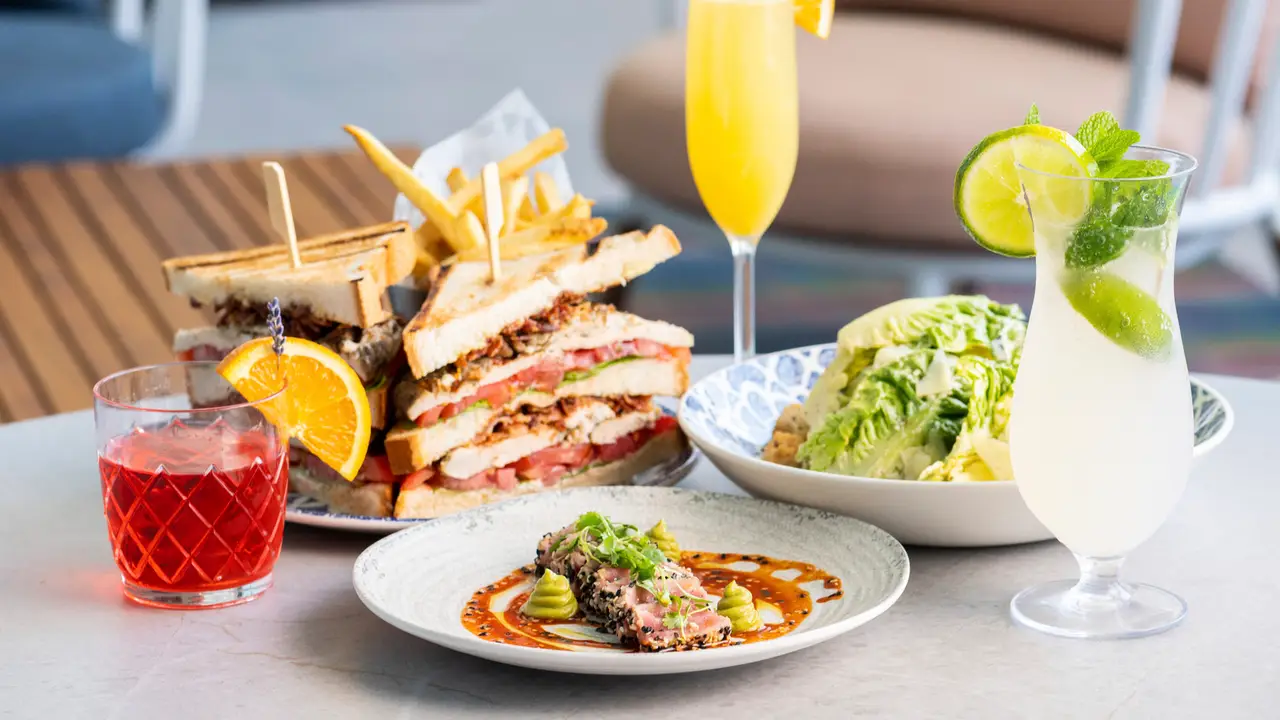 Vela favourites - ahi tuna, club and Caesar - Vela Miami, Miami, FL