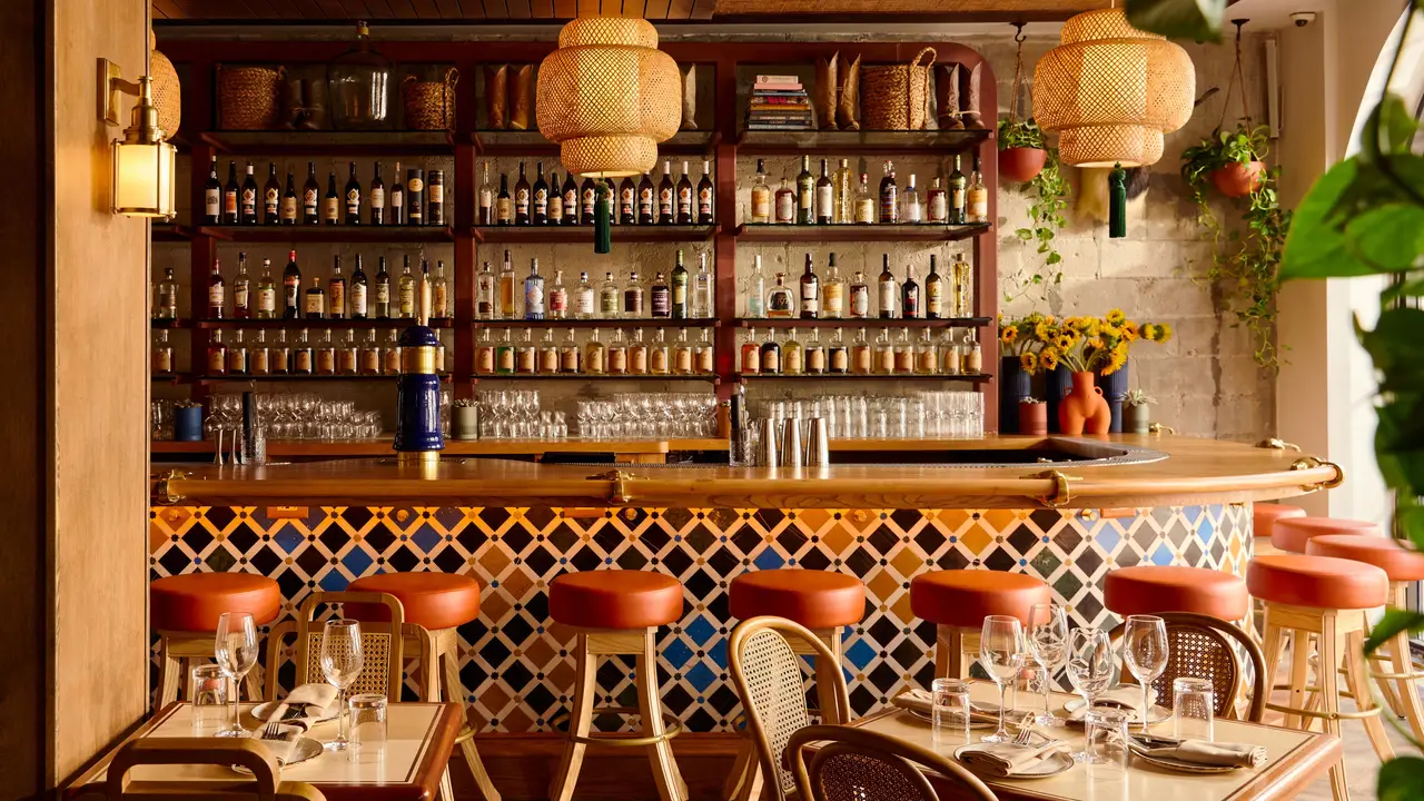 A Spanish saloon in the corridors of Espanola Way - Tropezón, Miami Beach, FL