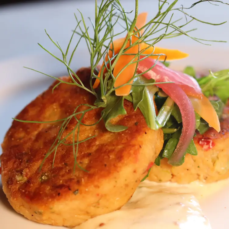 Crab Cakes with Lemon Mustard - Dirty Dog Jazz Cafe, Grosse Pointe Farms, MI