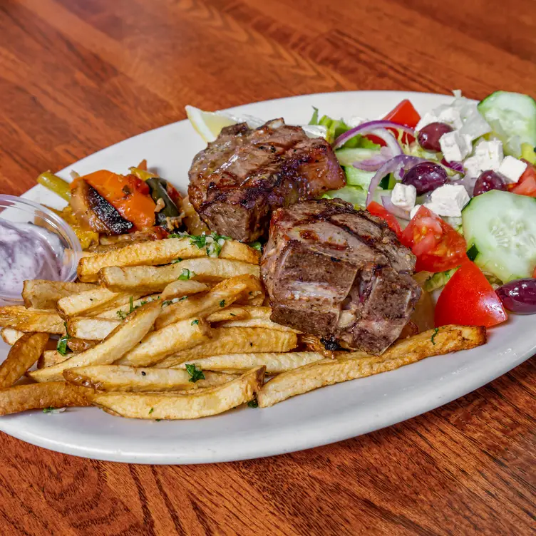 Fresh porterhouse Lamb Chops - Athena Grill, Santa Clara, CA