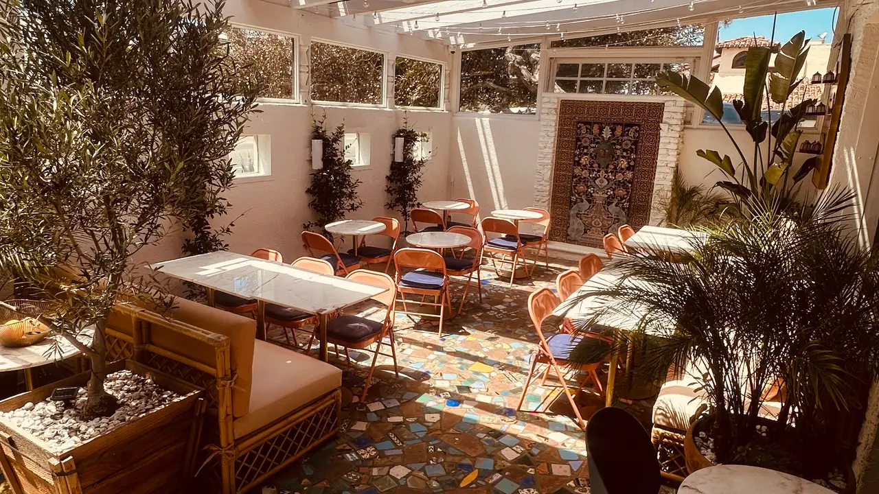 Riviera style restaurant, beautiful patio - La La Cabana, Malibu, CA