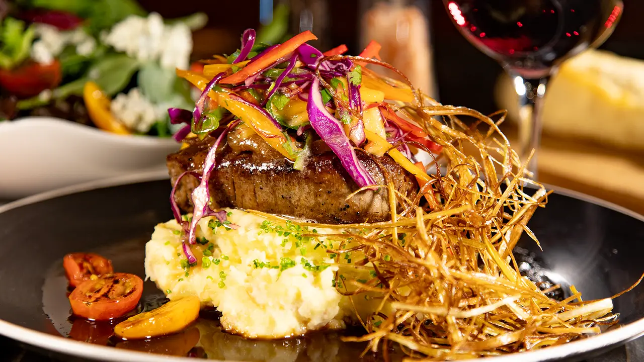 Steak and mashed potatoes - 136 Grill, Birch Run, MI