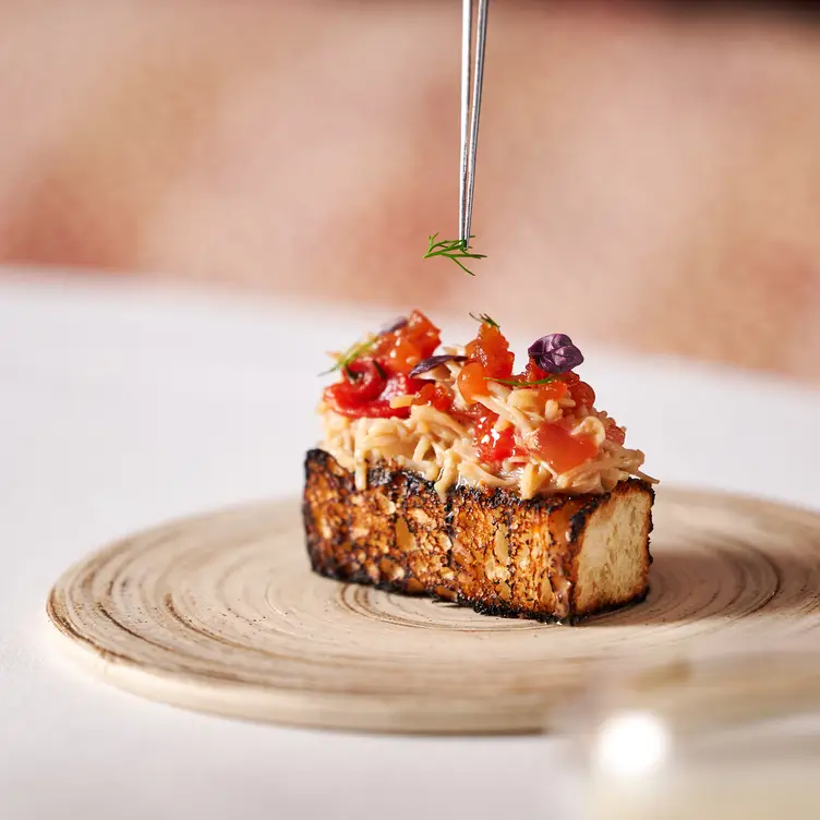 Crab, Tomato, Brioche - Box Tree Restaurant, Ilkley, West Yorkshire