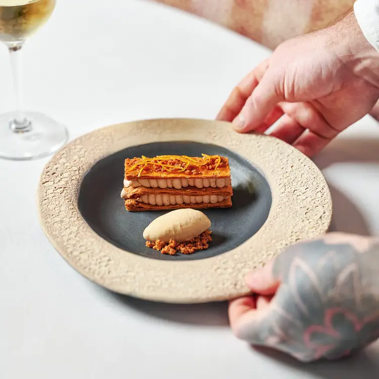 'Tea & Toast' Mille-Feuille - Box Tree Restaurant, Ilkley, West Yorkshire