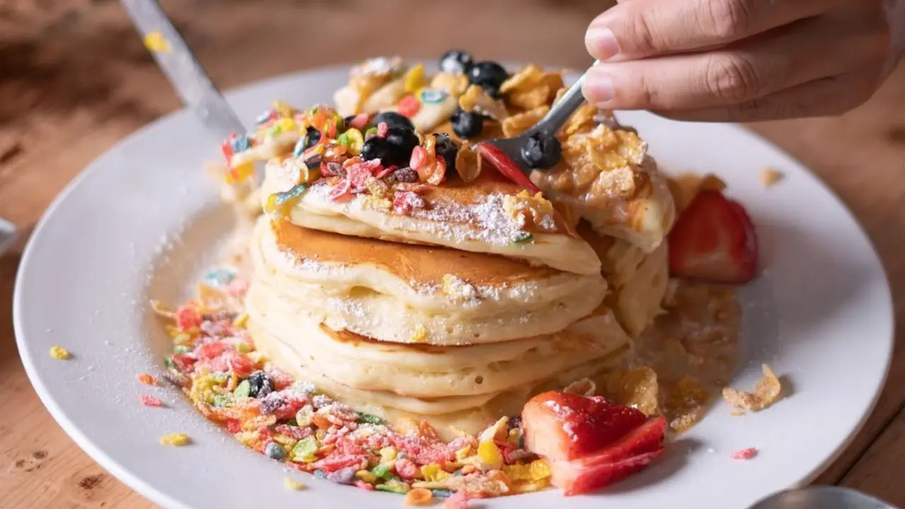 Milk N' Cereal Pancakes - Scratch Kitchen & Meatery, Kapolei, HI
