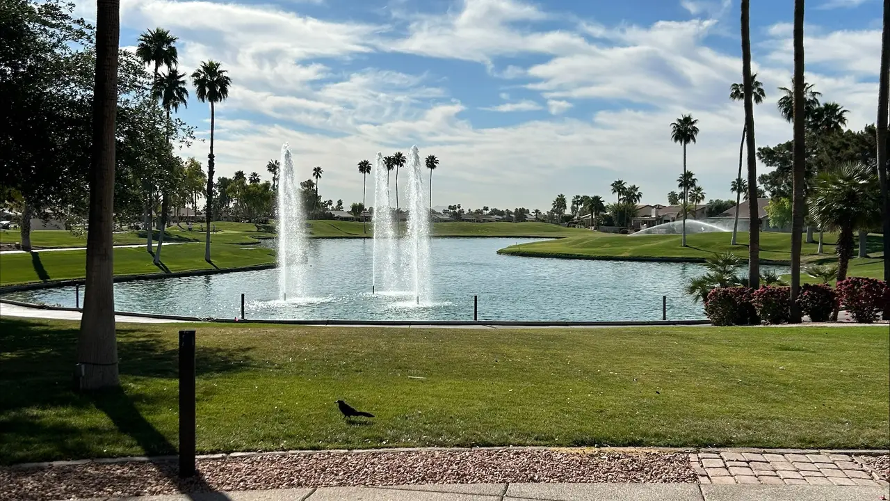 Patio view - The Eagle's Nest at PebbleCreek AZ Goodyear