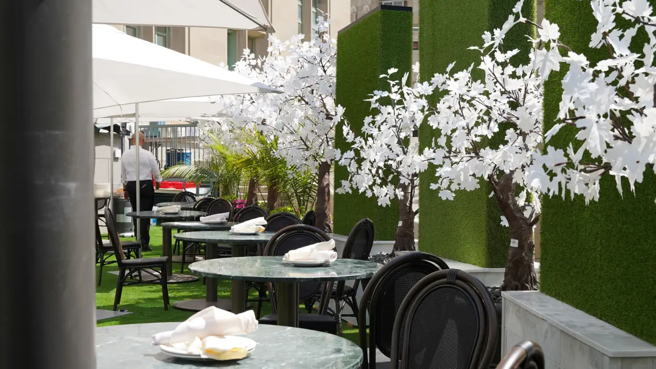 Sunset Terrace Patio at The Fort Garry Hotel, Winnipeg, MB