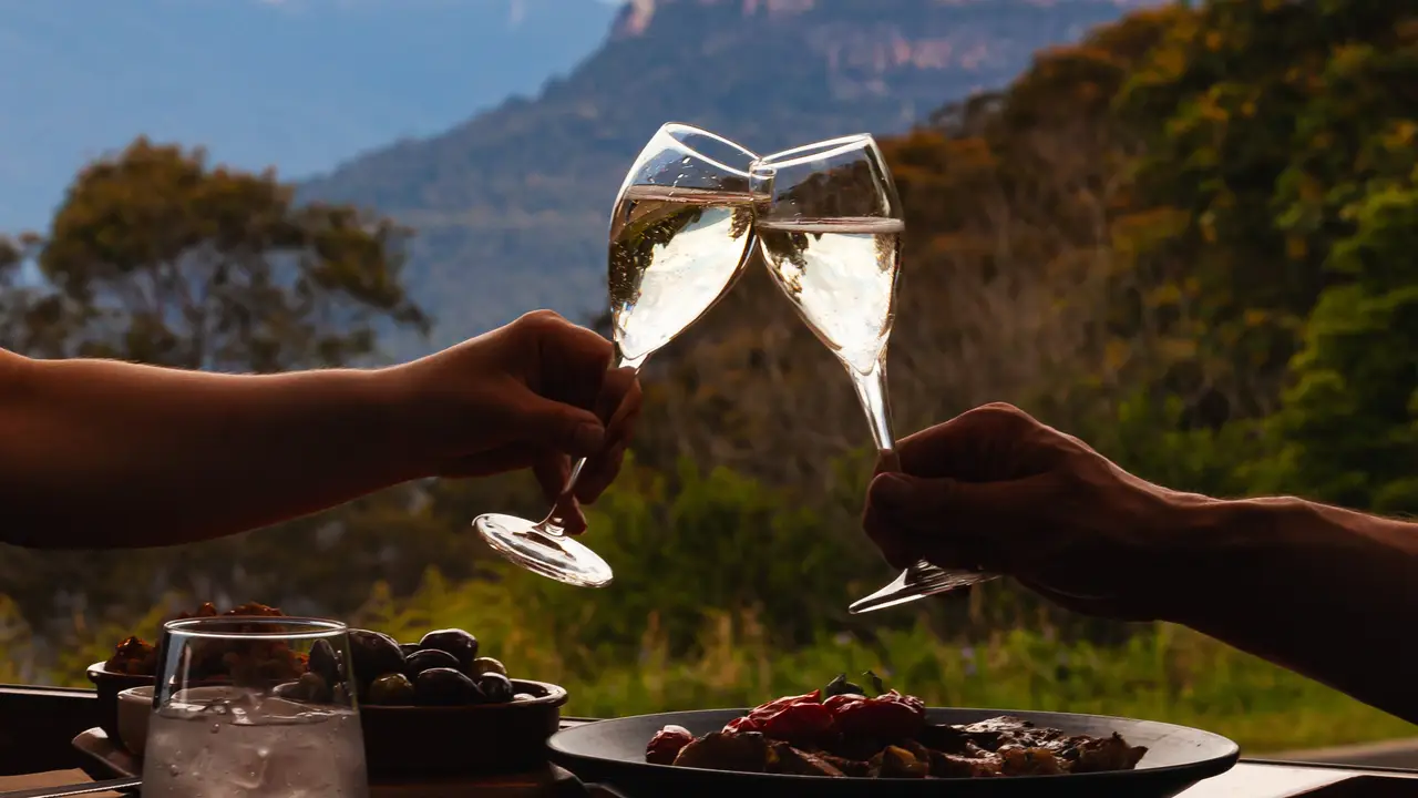 Lunch &amp; dinner views from Elysian  - Elysian, Katoomba, AU-NSW