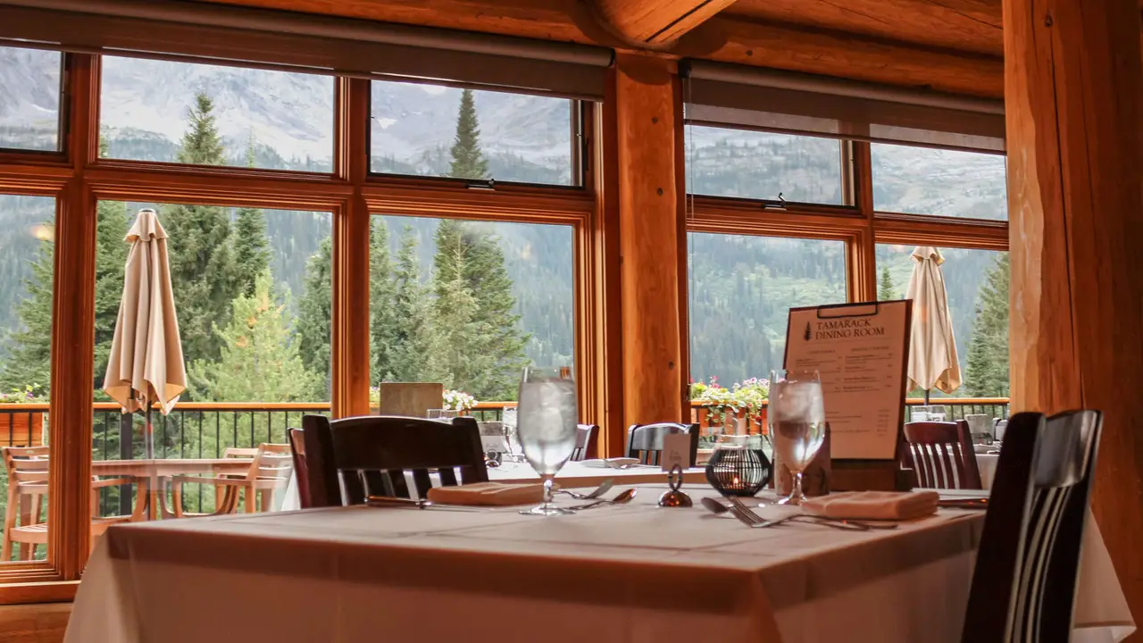 Tamarack Dining Room at Island Lake Lodge, Fernie, BC