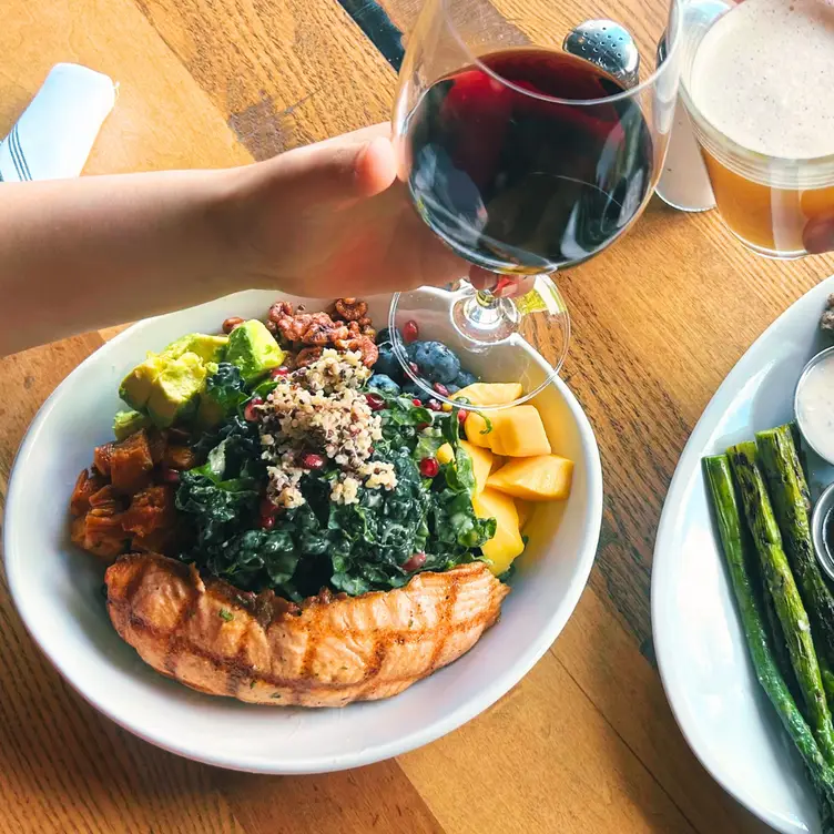 Grilled Salmon Power Bowl - Oswego Grill - Kruse Way, Lake Oswego, OR
