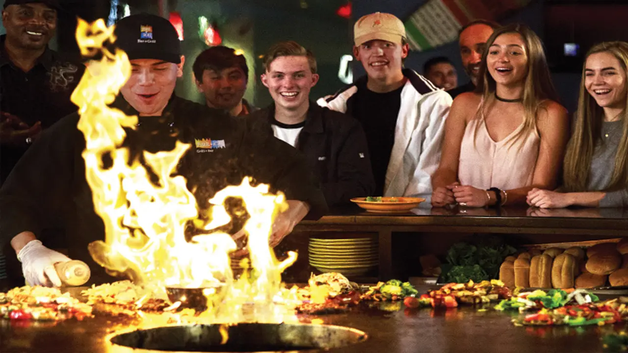 Watch as our Grill Cooks sizzle up your creation! - FiRE+iCE Interactive Grill & Bar - Pier 39, San Francisco, CA