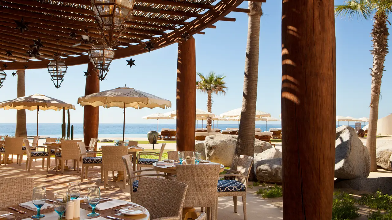 The Beach Club Terrace - Beach Restaurant - Waldorf Astoria Los Cabos Pedregal, Cabo San Lucas, BCS