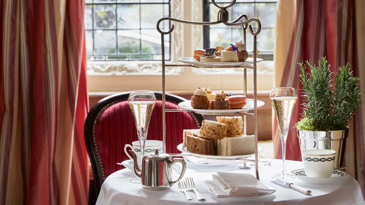 Afternoon Tea at The Milestone Hotel  - Afternoon Tea in the Park Lounge at the Milestone Hotel, London, 