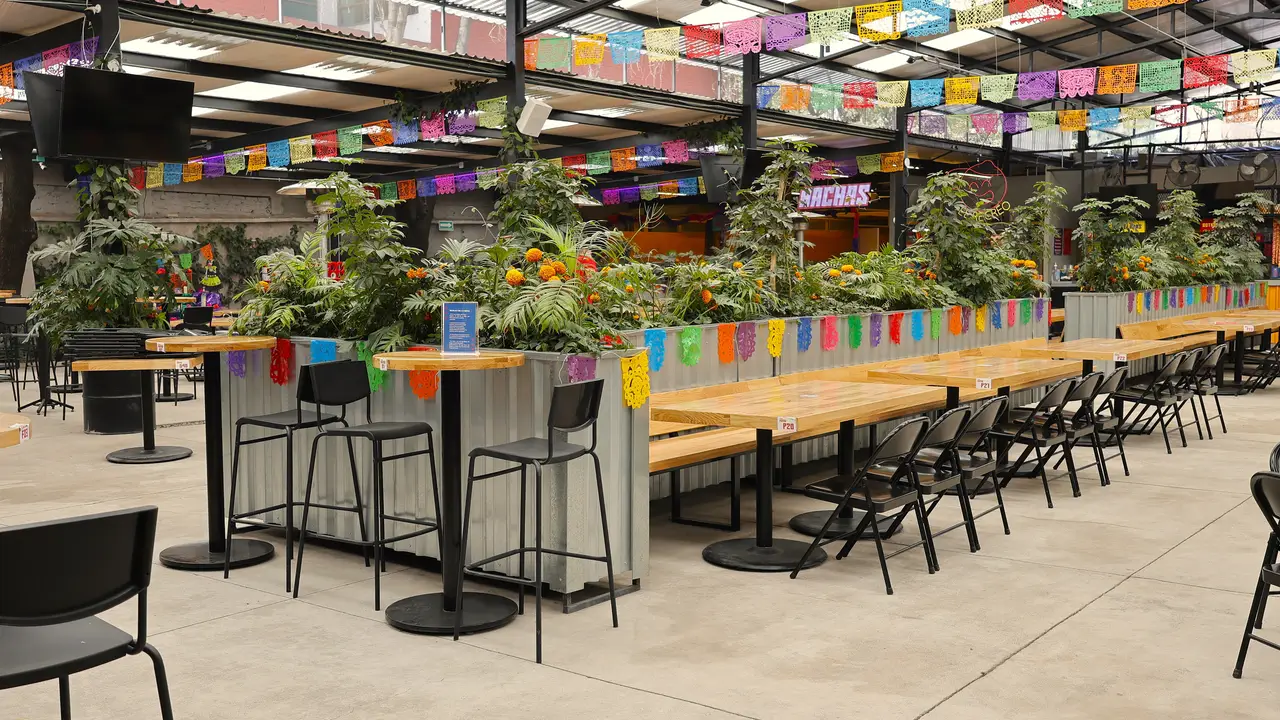 Bancas - Salón - Club del Patio Roma，CDMXCiudad de México