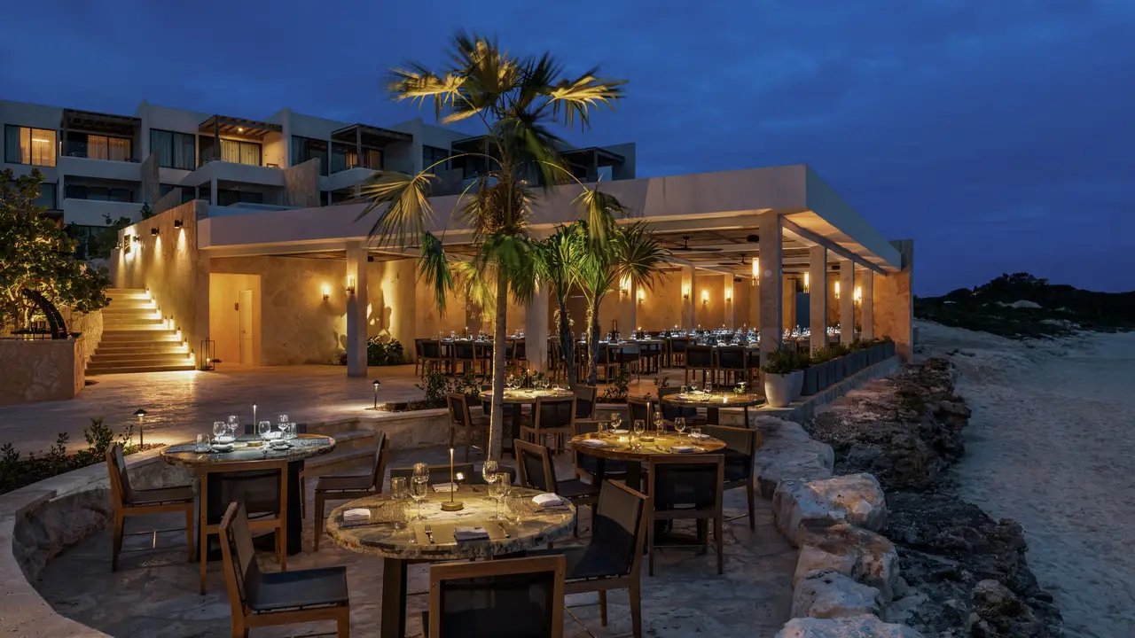 Oceanfront Dining at The DelMar - The DelMar Restaurant and Beach Club, Cooper Jack Bay Settlement, Caicos Islands