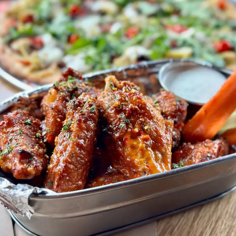 Calabrian Chile Baked Wings - Taverna Rossa - Craft Pizza & Beer, Plano, TX
