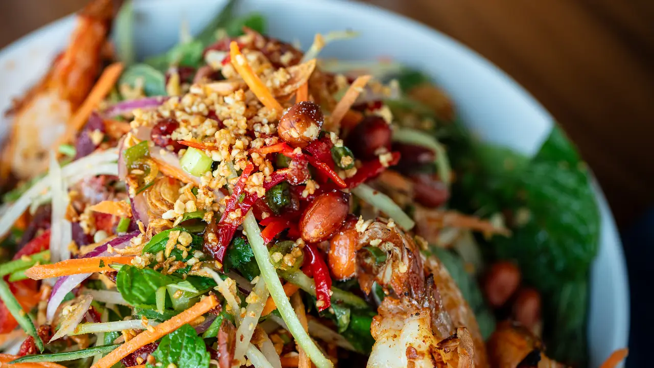 Goi Du Du - Papaya Salad with Prawns - Little Sister - Downtown, Los Angeles, CA