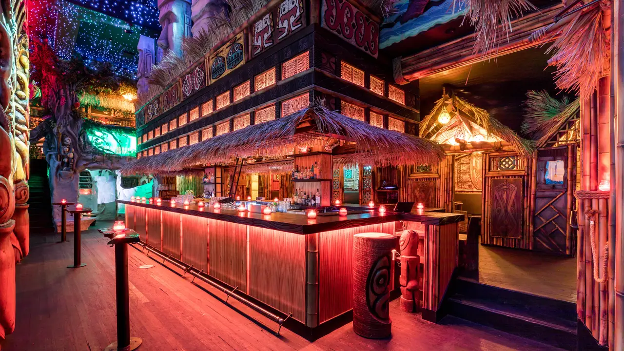 Tropical cocktails in an immersive Tiki space - Zombie Village CA San Francisco