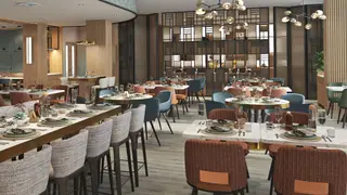 Een foto van restaurant Kitchen & Bar at Courtyard Berlin