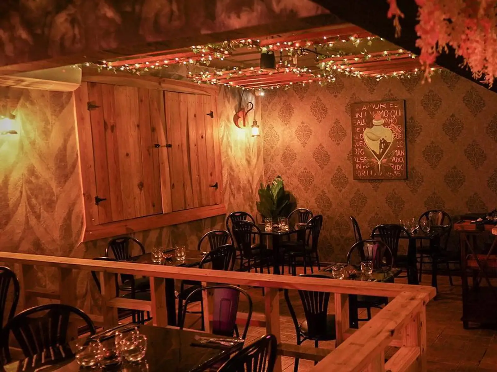 Ambiente íntimo de Julieta Gastrobar