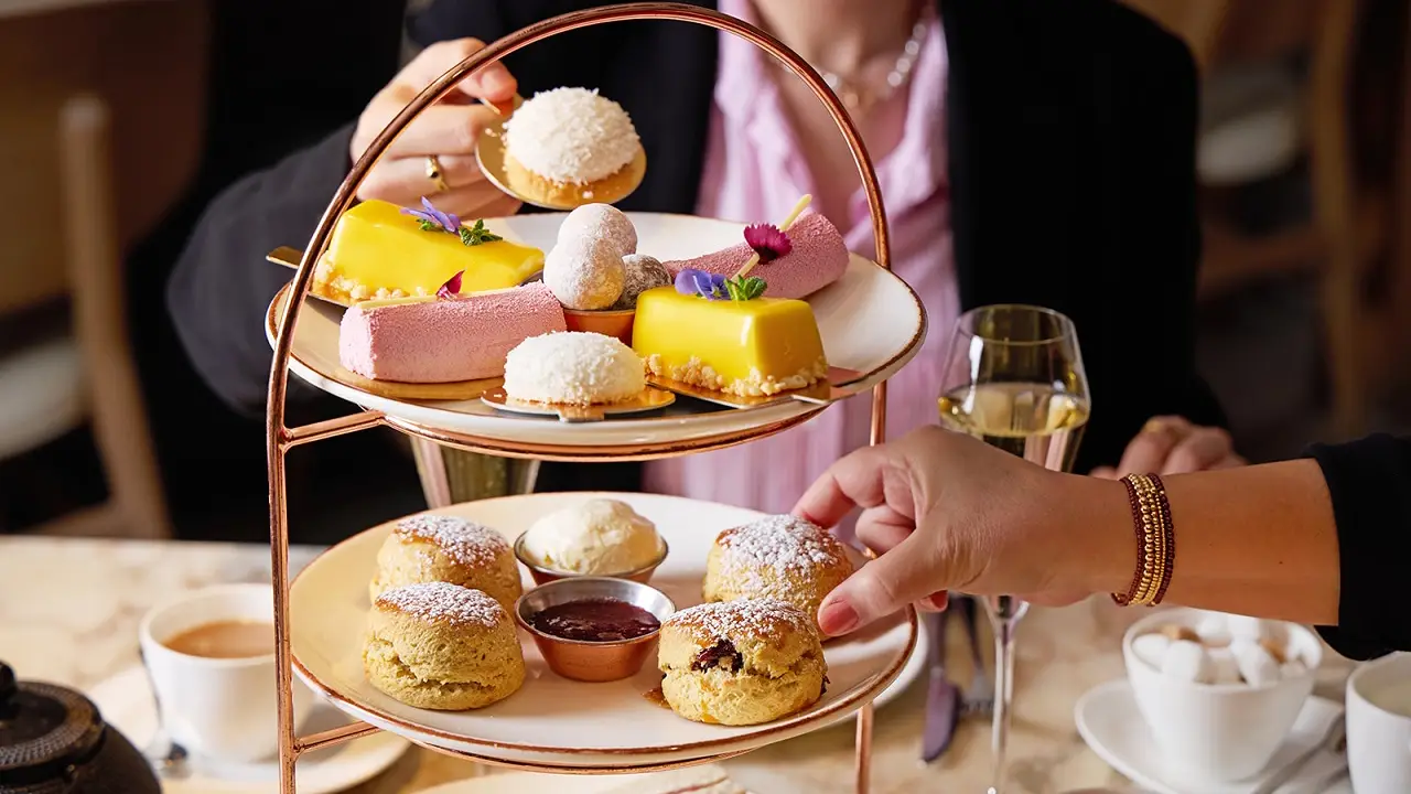 Champagne Afternoon Tea - Afternoon tea at The May Fair Hotel, Mayfair, London, 