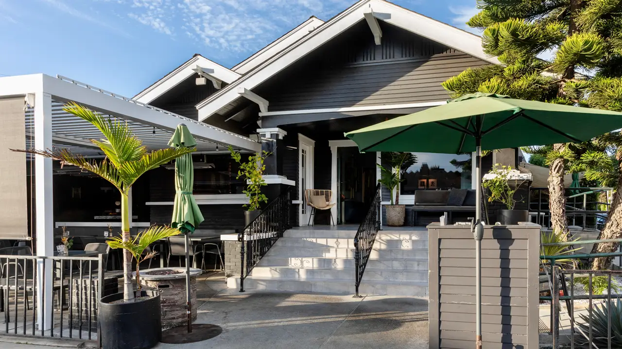 The Attics patio and outside bar area. - The Attic, Long Beach, CA