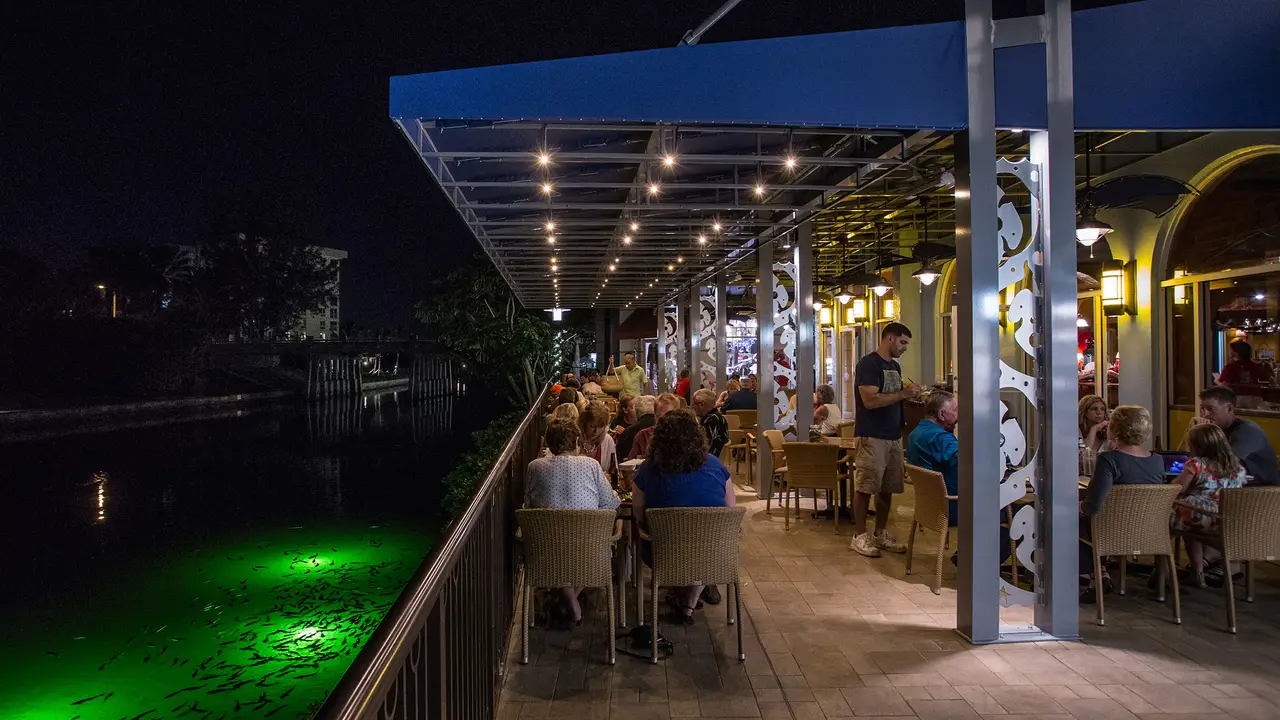 Waterfront dining in Parkshore - The Village Pub, Naples, FL