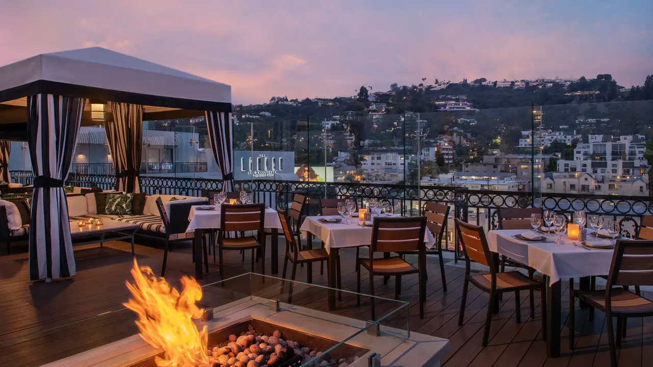 Seasonal Rooftop Dining - Boxwood at The London, West Hollywood, CA