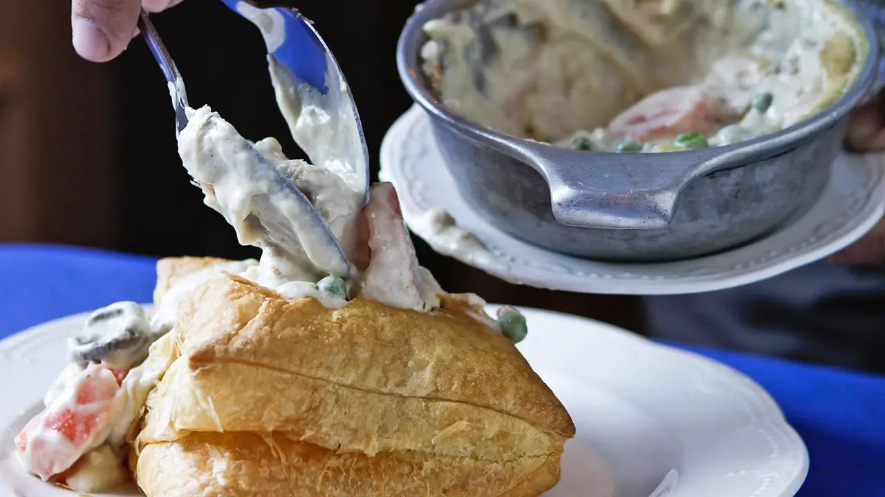 Our ever-requested and loved - Chicken Pot Pie - Dan'l Webster Inn, Sandwich, MA